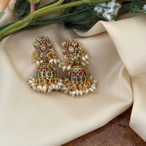 Classic lotus jhumkas