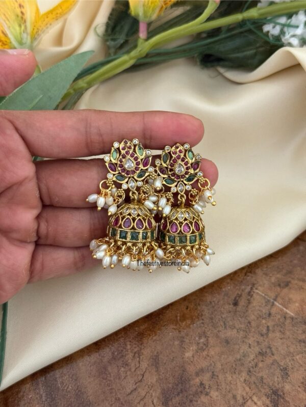 Classic lotus jhumkas