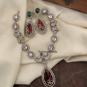 Ruby Victorian Paravaika set