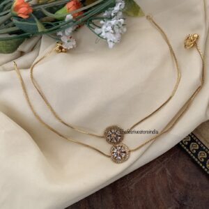 CZ floral anklets