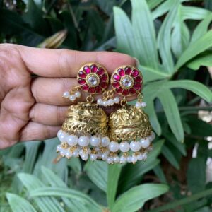 Kemp Jadau jhumkas