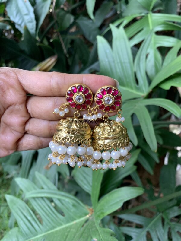Kemp Jadau jhumkas