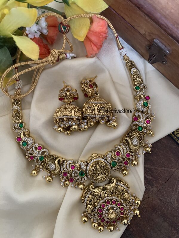 Evergreen heavy nakshi multi Lakshmi set