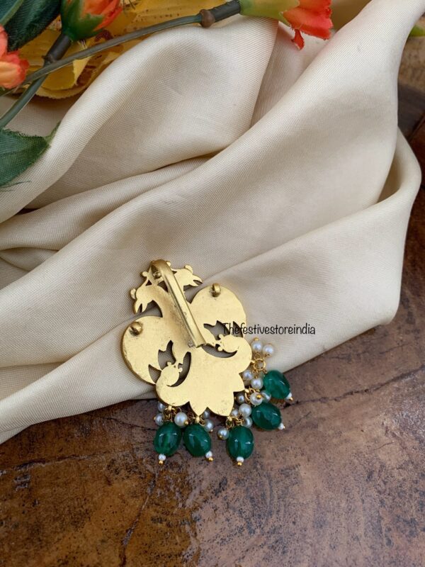 Classic mini Gandaberunda jadau pendant