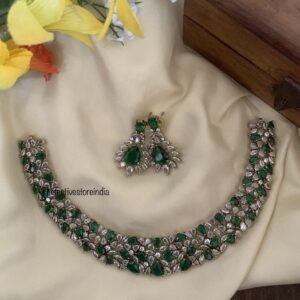Designer CZ emerald set