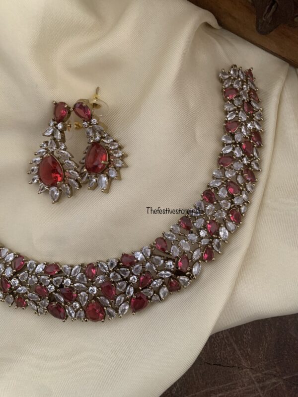 Designer CZ ruby set