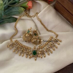 Contemporary Matte green choker V2