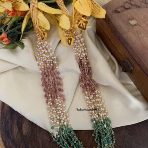 15 layer Pastel pearls mid length maala