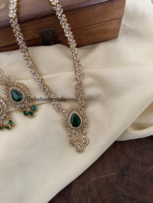 Victorian emerald mid length set