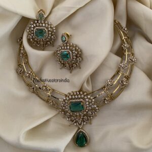 Victorian pendant kanti set