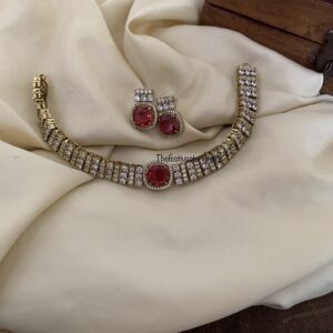 Classic Ruby victorian choker set