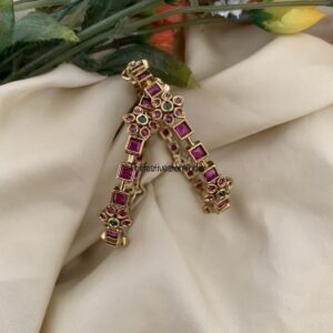 Antique kemp block Bangles - Set of 2