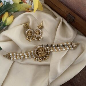 Lakshmi pearls choker set