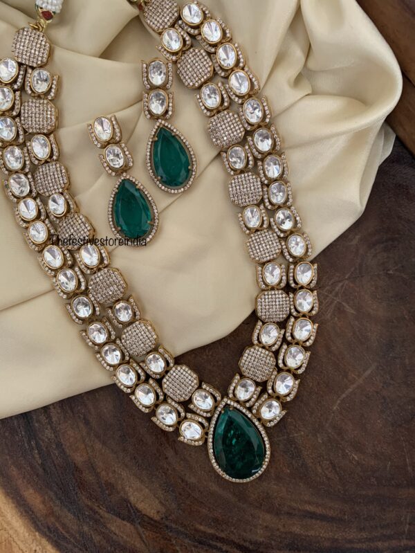 HEERA kundan mid length set