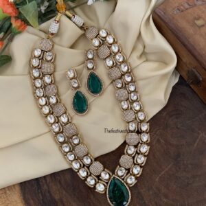 HEERA kundan mid length set