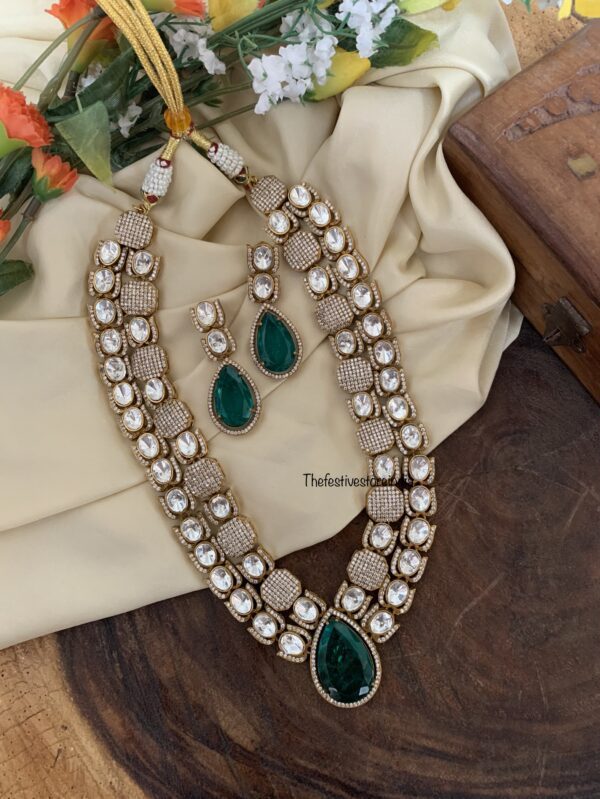 HEERA kundan mid length set