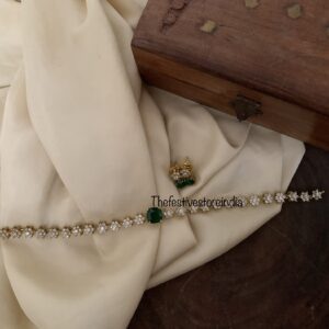 Classic Diamonds emerald AD choker necklace set