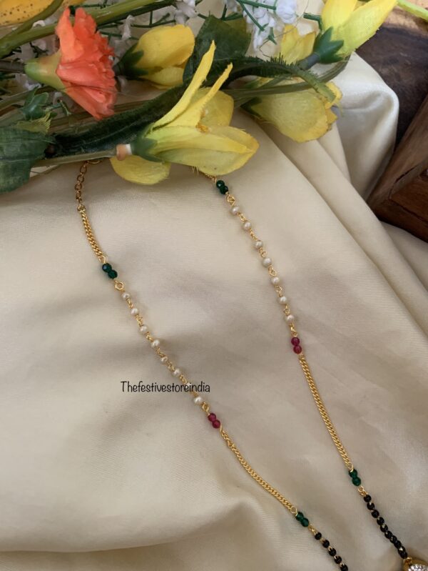 Budgeted AD Elephant pendant Mangalsutra chain