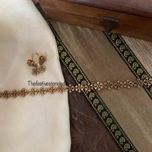 Minimalist floral choker / necklace set (Kids friendly)