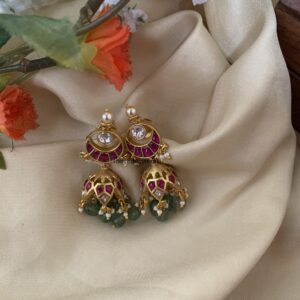Jadau kemp mini jhumkas