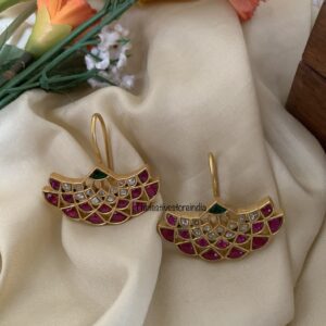 Jadau hook style earrings