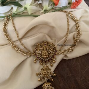 Temple Lakshmi Bun pin with maati