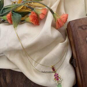 Jadau minimalist pendant chain