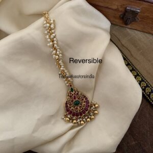 Reversible Kemp lakshmi maangtikka