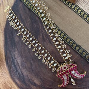 Jadau Kemp UNISEX huli uguru pearls chain