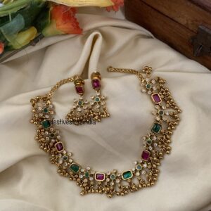 Multi colour block Gejje set