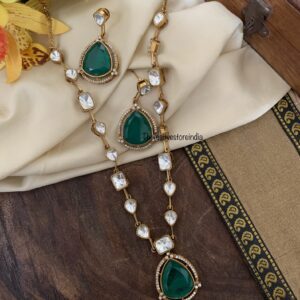 Victorian Emerald chain set