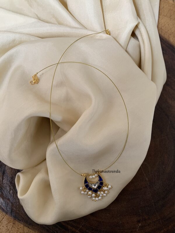 Jadau minimalist pendant chain - All blue