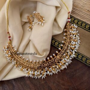 Rice pearls hasli set