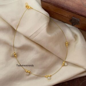 Jadau minimalist statement diamonds chain