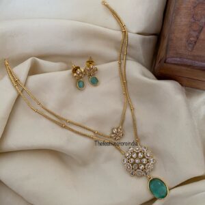 2 layer pendant chain - Mint
