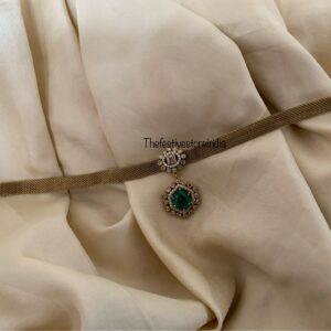 Classic Victorian emerald attigai choker