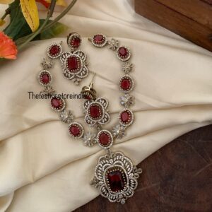 Classic Victorian blocks set - Ruby/Maroon