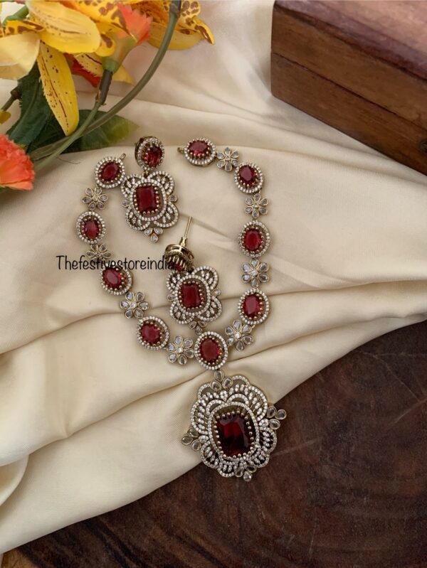 Classic Victorian blocks set - Ruby/Maroon
