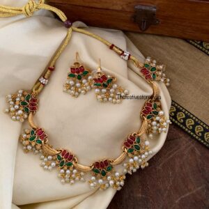 Budgeted matte Taamarai pearl drops set