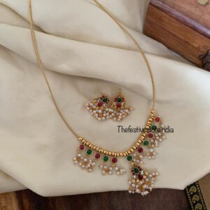 Budgeted lotus wire style necklace set