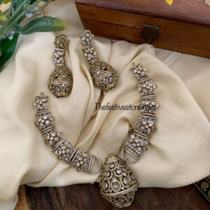 Unique all white victorian necklace set