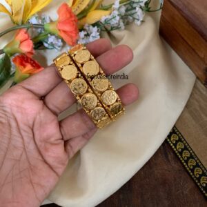 Budgeted lightweight Lakshmi bangles - Set of 2