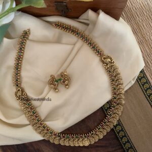 Antique polish navilu lakshmi kaasu haaram set