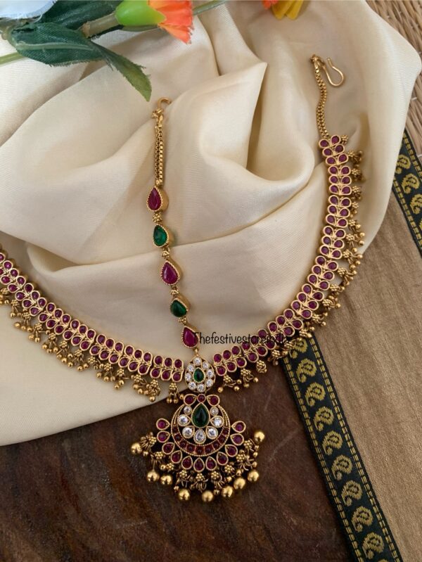 3 layer bridal kemp maangtikka