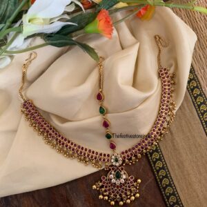3 layer bridal kemp maangtikka