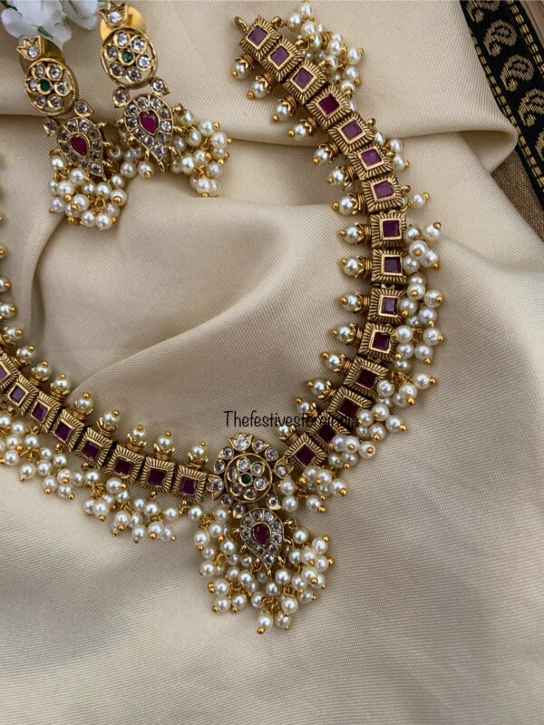 Guttapusalu block necklace set