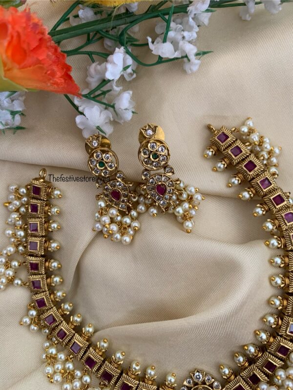 Guttapusalu block necklace set