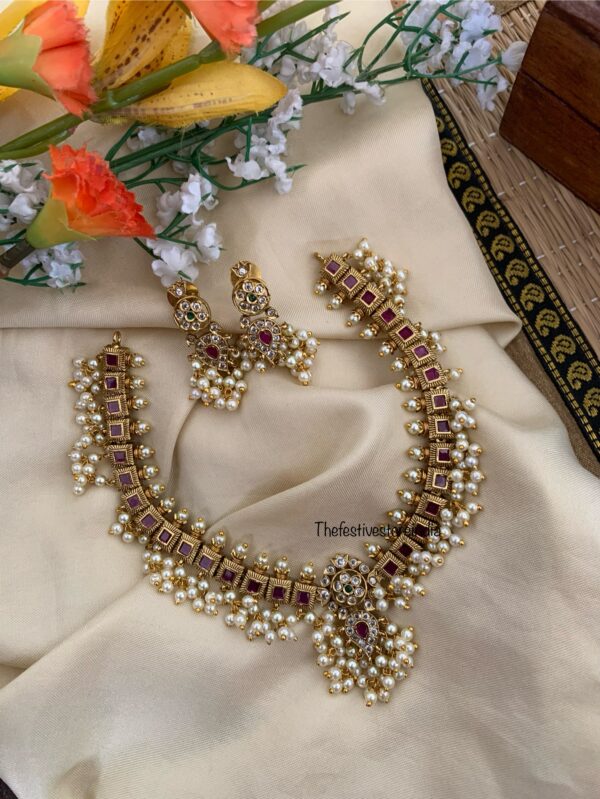 Guttapusalu block necklace set