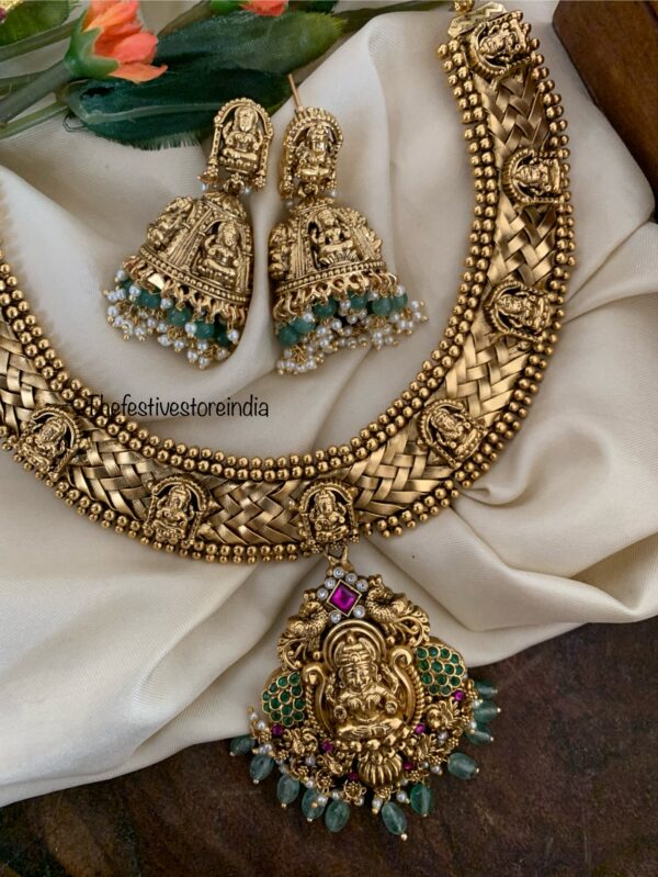 Bridal grand jalebi chain necklace set