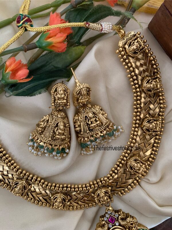 Bridal grand jalebi chain necklace set
